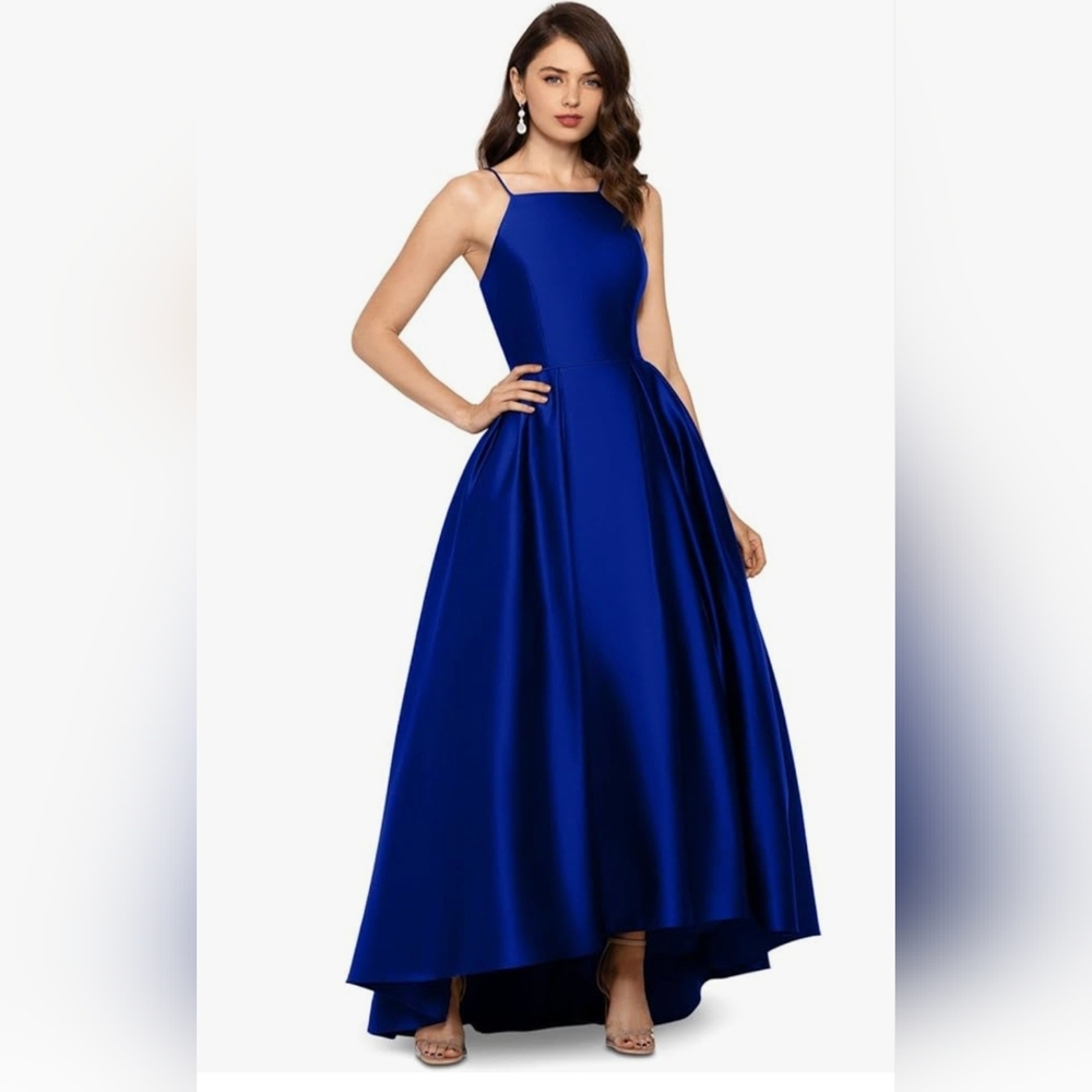 Betsy & Adam Royal Blue Prom Dress